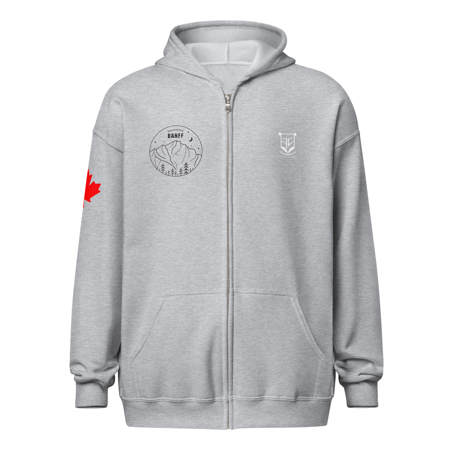 Banff Heritage Zip-Up Unisex Hoodie - Toms Vogue