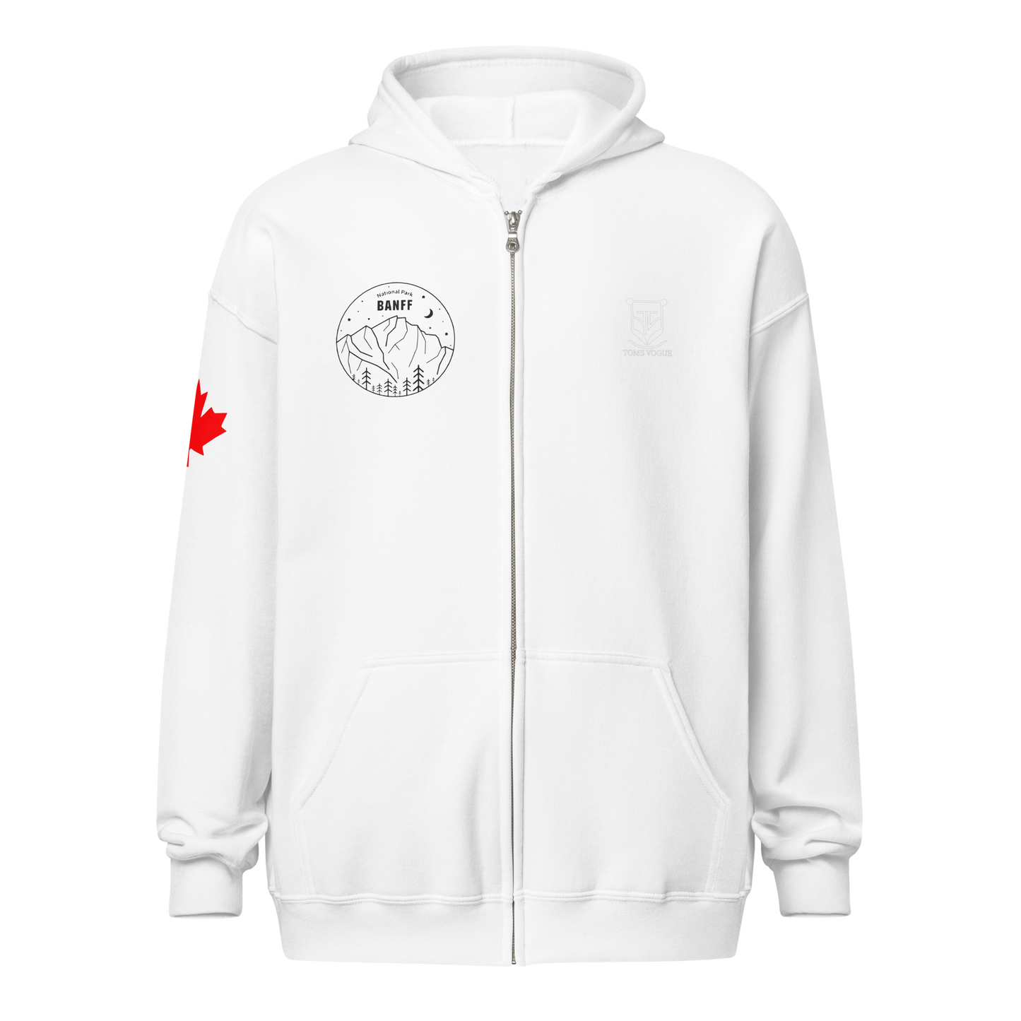 Banff Heritage Zip-Up Unisex Hoodie - Toms Vogue