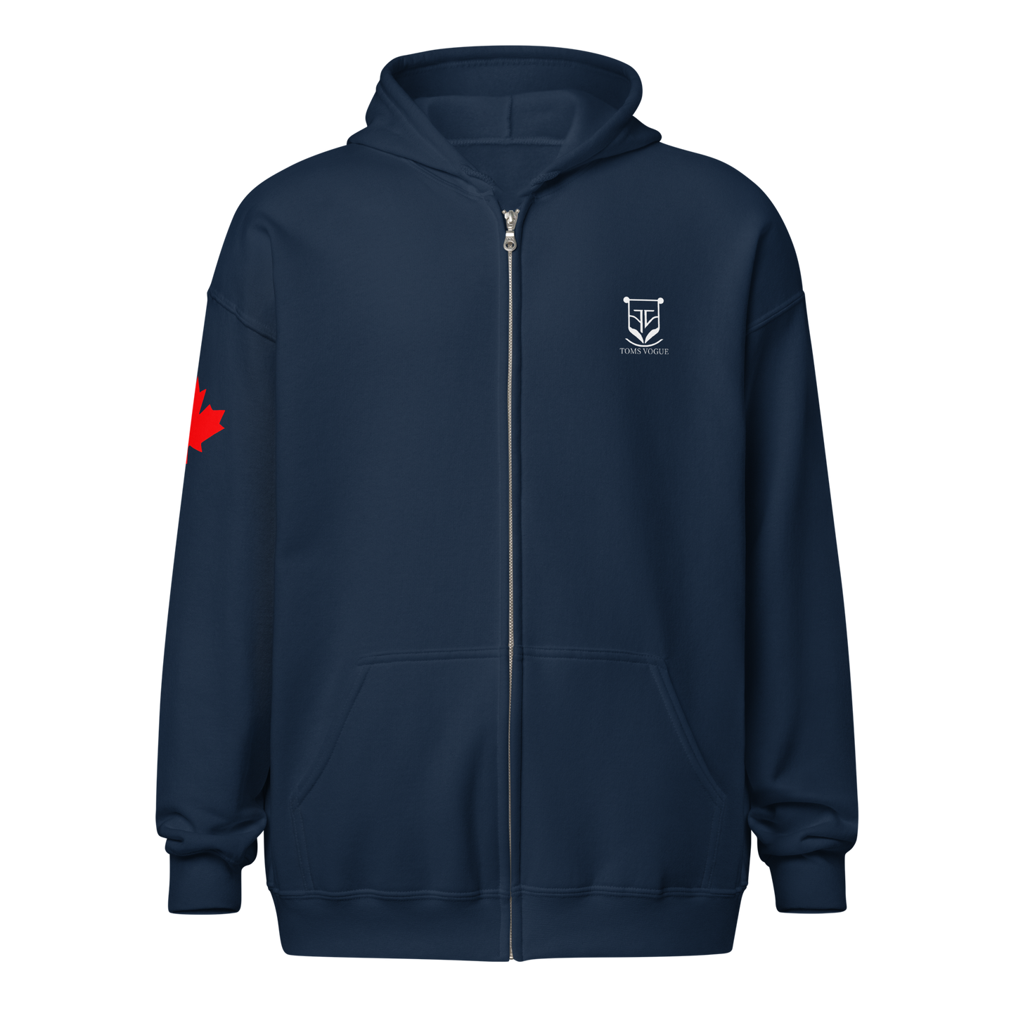 Canada Star Unisex zipper hoodie - Toms Vogue