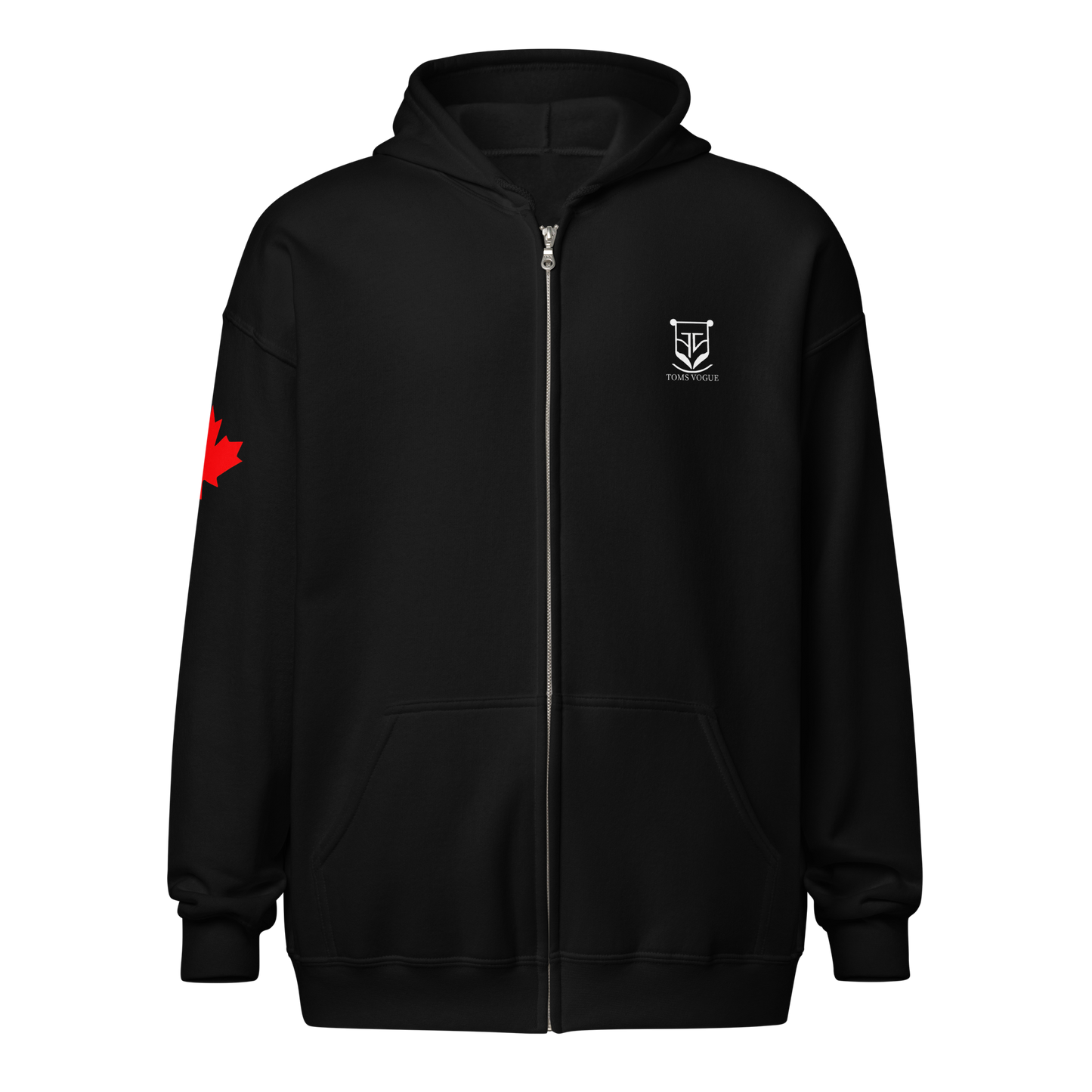 Canada Star Unisex zipper hoodie - Toms Vogue