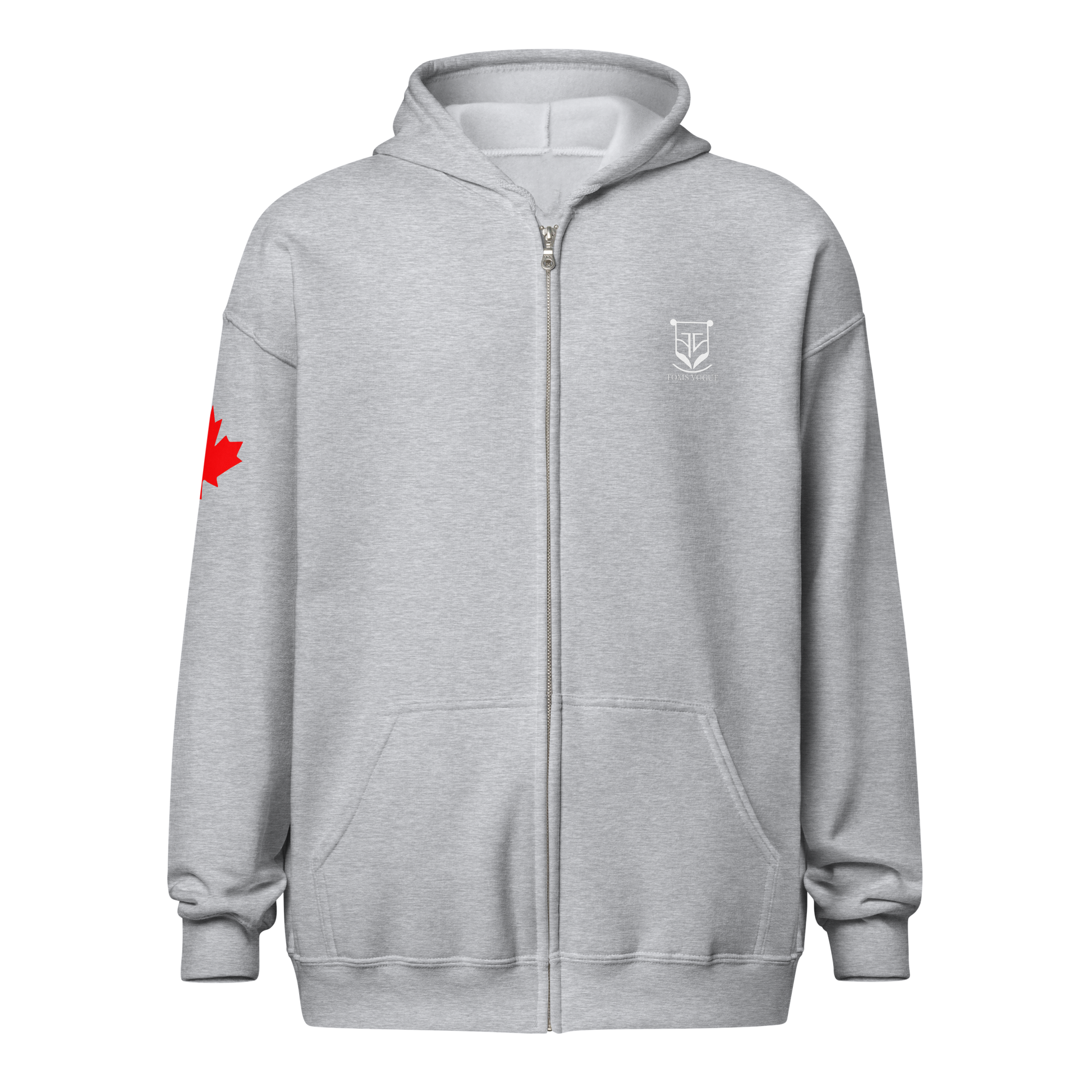 Canada Star Unisex zipper hoodie - Toms Vogue