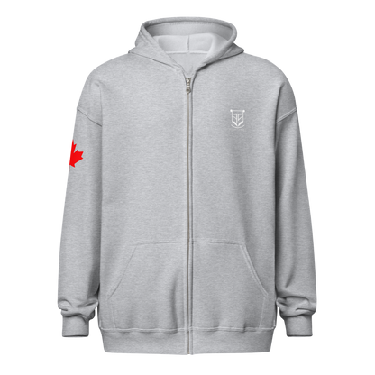 Canada Star Unisex zipper hoodie - Toms Vogue