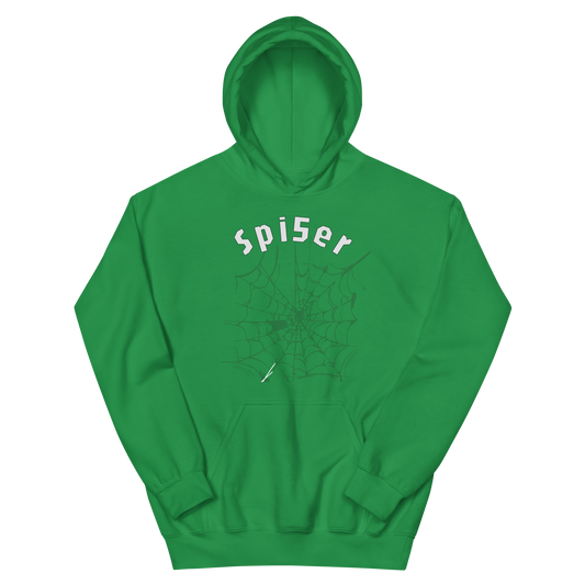 Spider Web Green Unisex Hoodie