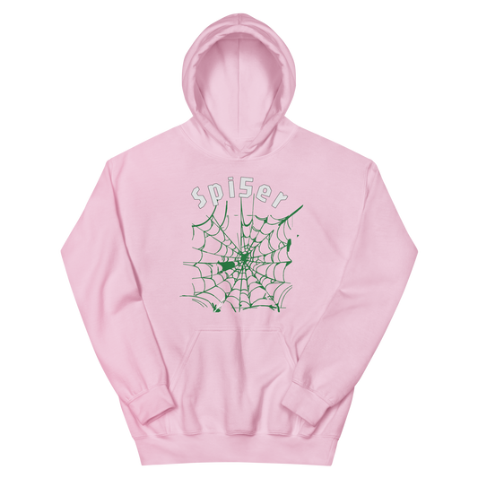 Spider Web Pink Unisex Hoodie