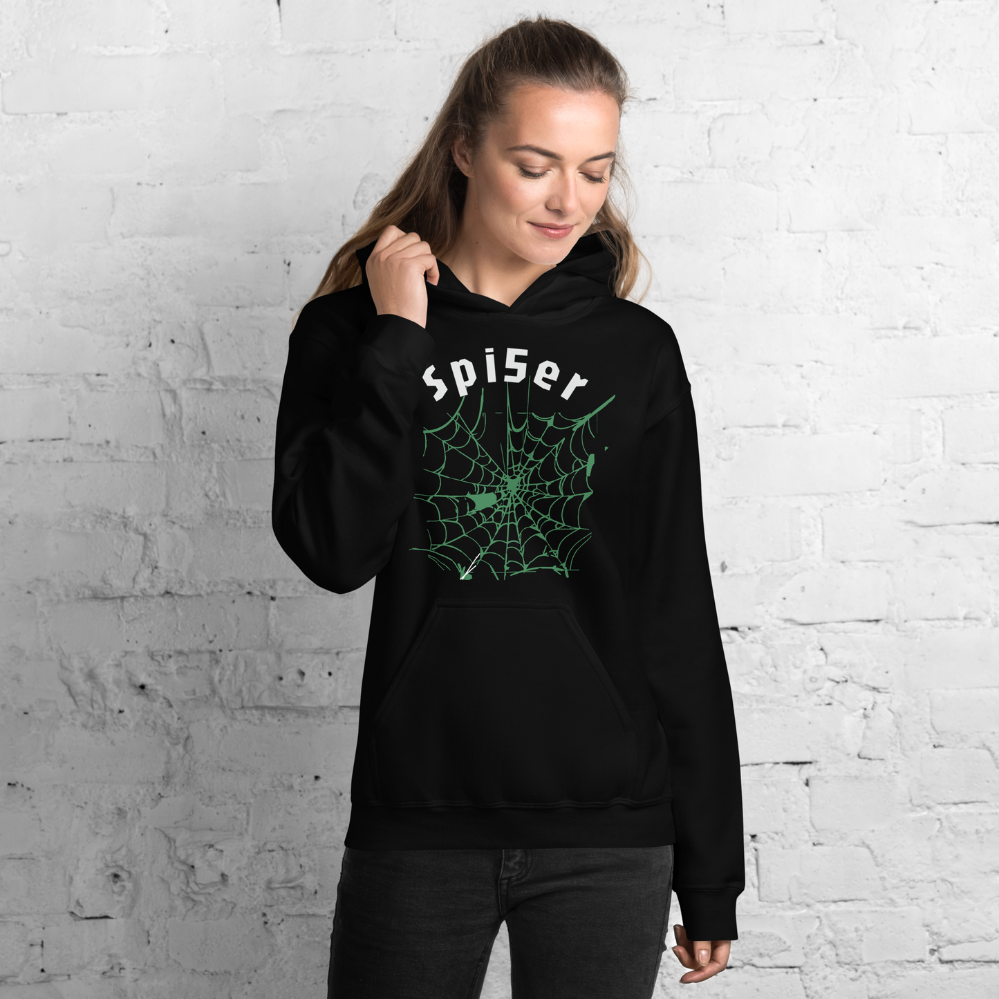 Spider Web Black Unisex hoodie