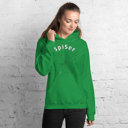 Spider Web Green Unisex Hoodie