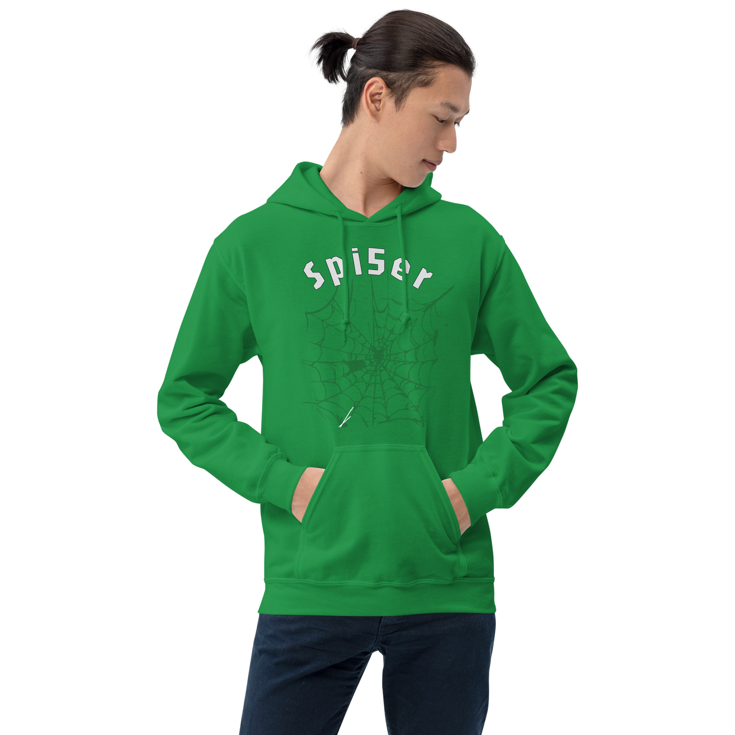 Spider Web Green Unisex Hoodie