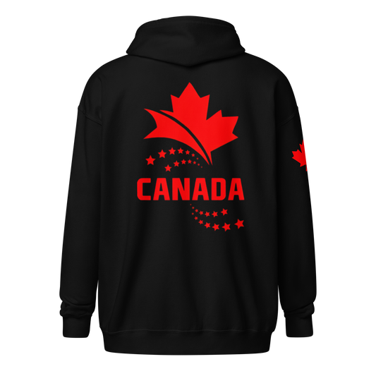 Canada Star Unisex zipper hoodie - Toms Vogue