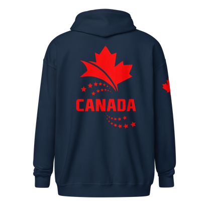 Canada Star Unisex zipper hoodie - Toms Vogue