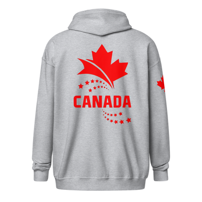 Canada Star Unisex zipper hoodie - Toms Vogue